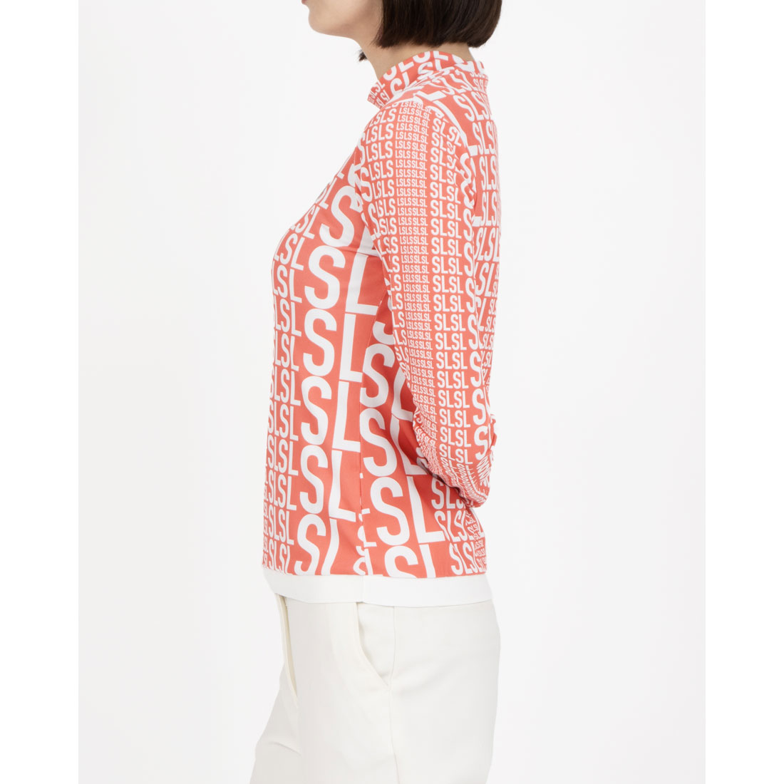 ランバン スポール LANVIN SPORT LSロゴプリントモックネック