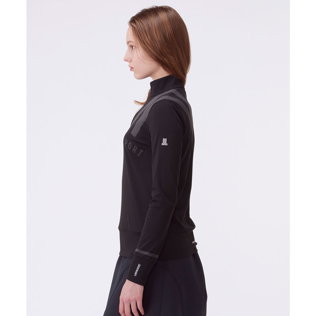 ランバン スポール LANVIN SPORT BIGロゴプリントハーフジップ