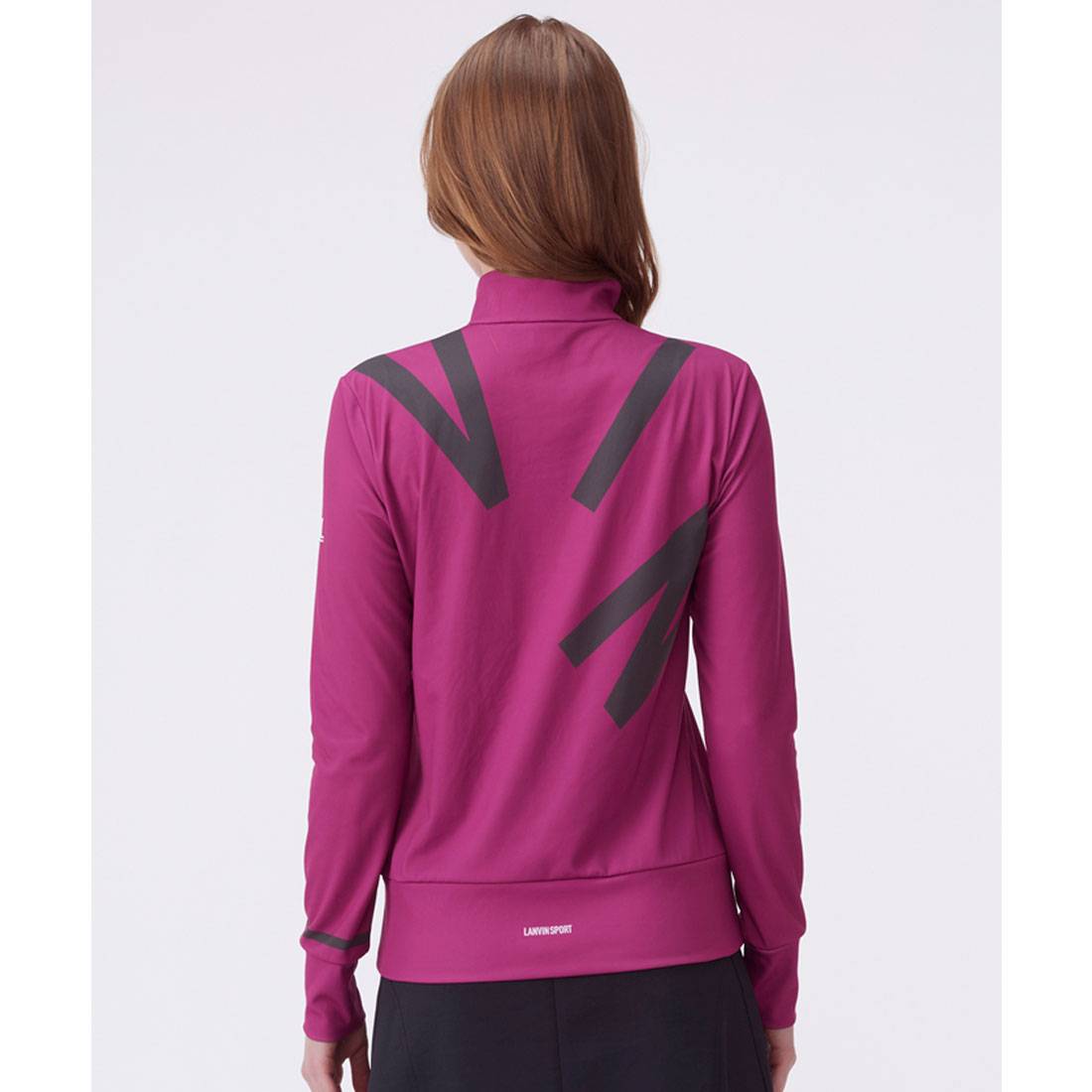 ランバン スポール LANVIN SPORT BIGロゴプリントハーフジップ