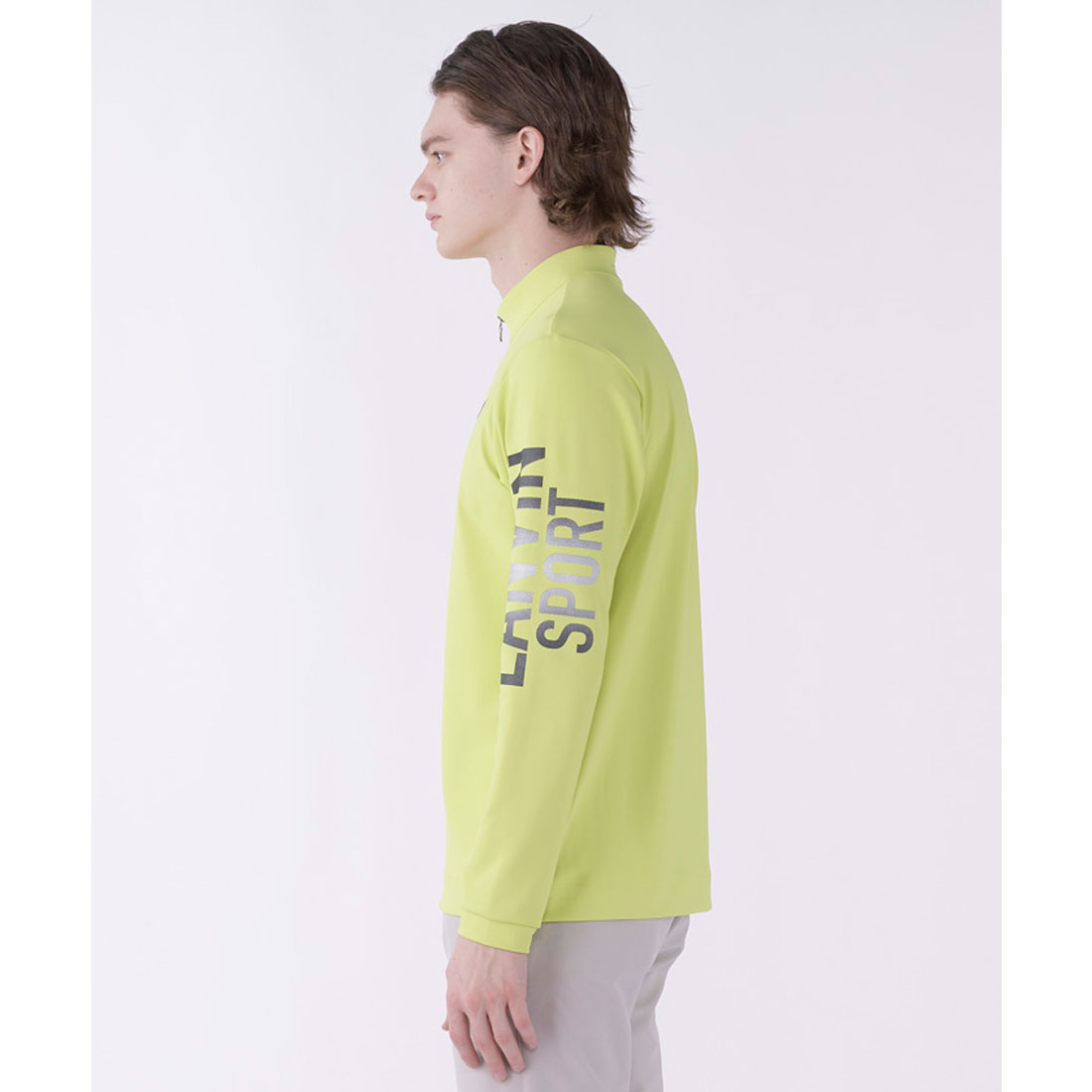 LANVIN SPORT ランバンスポール 長袖ハーフジップシャツ サイズ38 ランバン スポール LANVIN SPORT スタンドハーフジップ長袖