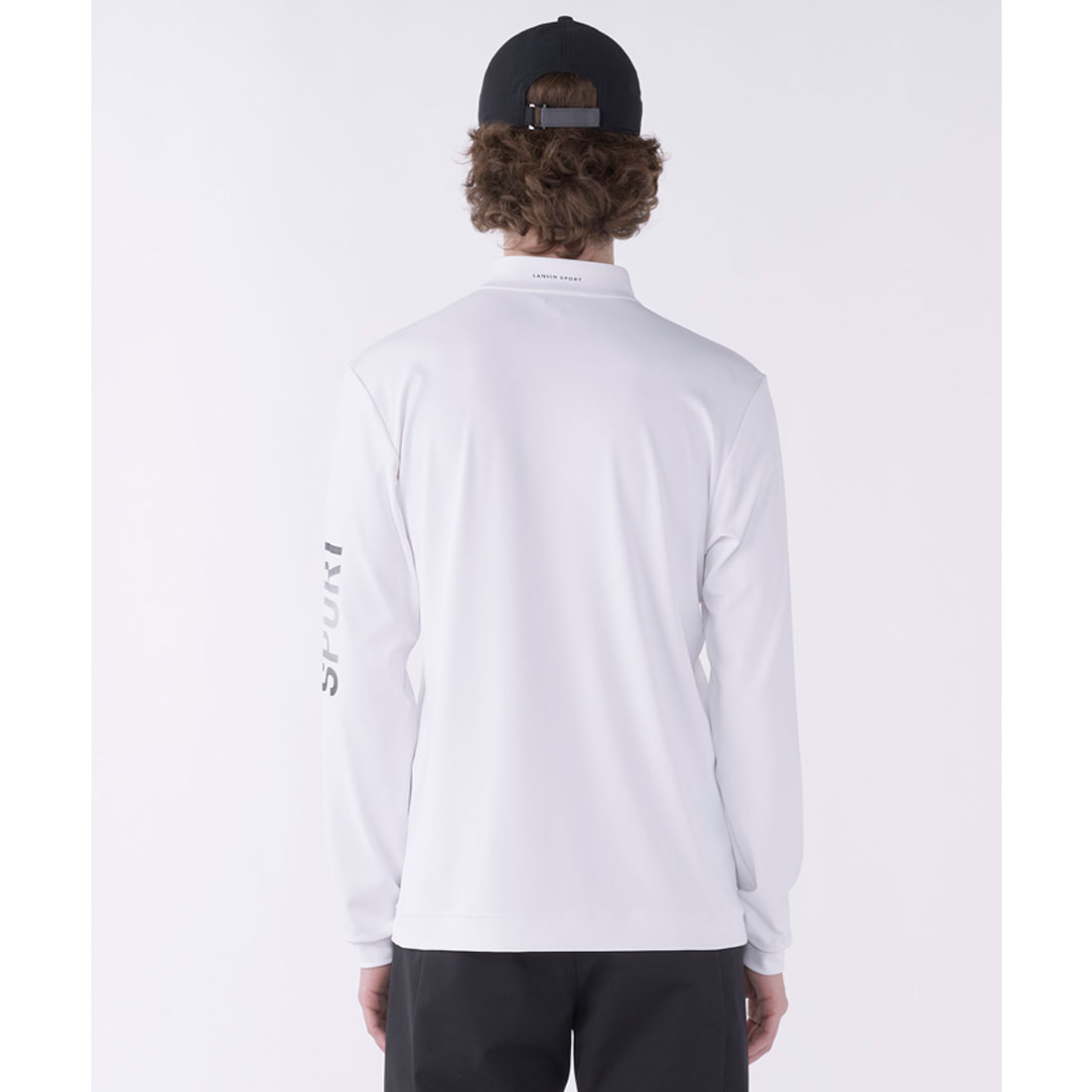 LANVIN SPORT ランバンスポール 長袖ハーフジップシャツ サイズ38 ランバン スポール LANVIN SPORT スタンドハーフジップ長袖