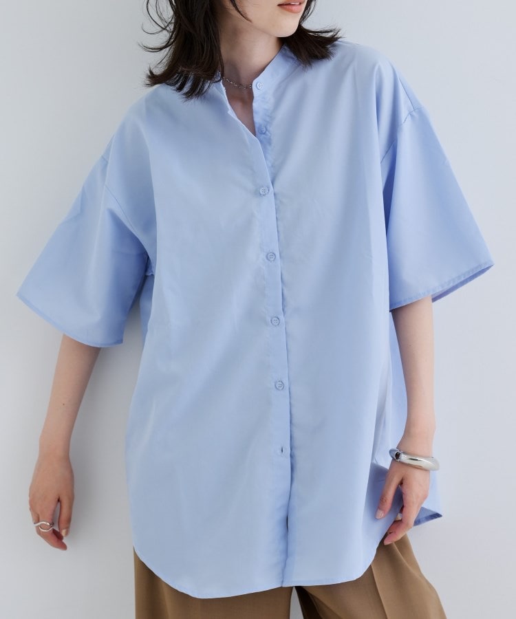 GALLEST / ギャレスト 【一部店舗限定】ベアトップ付き半袖ワイドシャツ ギャレスト GALLEST 【一部店舗限定】ベアトップ付き半袖ワイド
