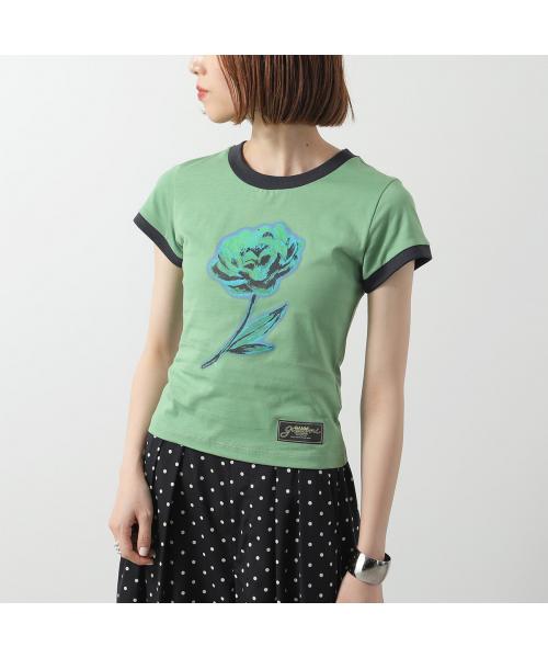 ★送料・関税込【GANNI】BASIC COTTON DB T-SHIRT ガニー GANNI GANNI 半袖 Tシャツ Basic Cotton Jersey Baby Fit