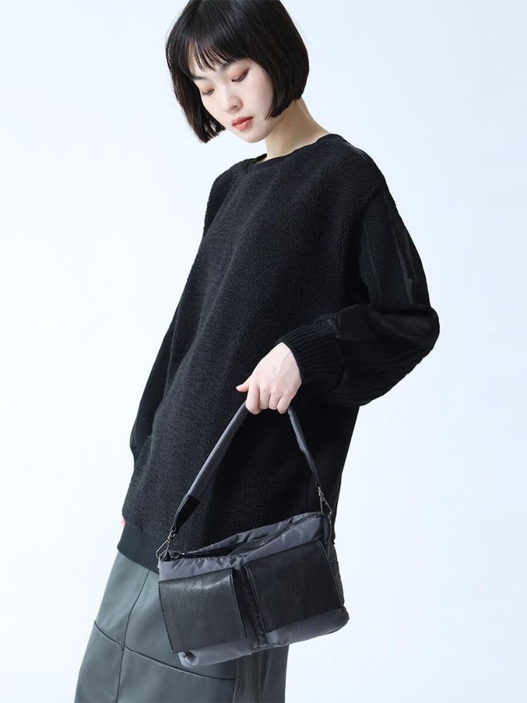 セール】ヌエール nouer エコレザーポケット2wayバッグ