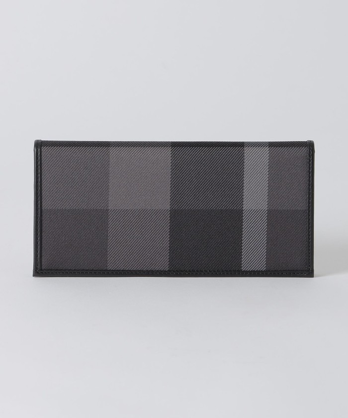 トーナルクレストブリッジチェックロングウォレット(508326576