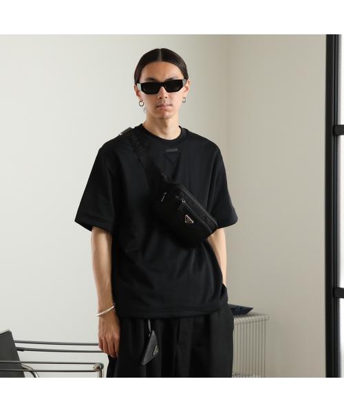 PRADA ダークトート スクエアサングラス Prada Eyewear プラダ シンボル スクエアサングラス | ブラック