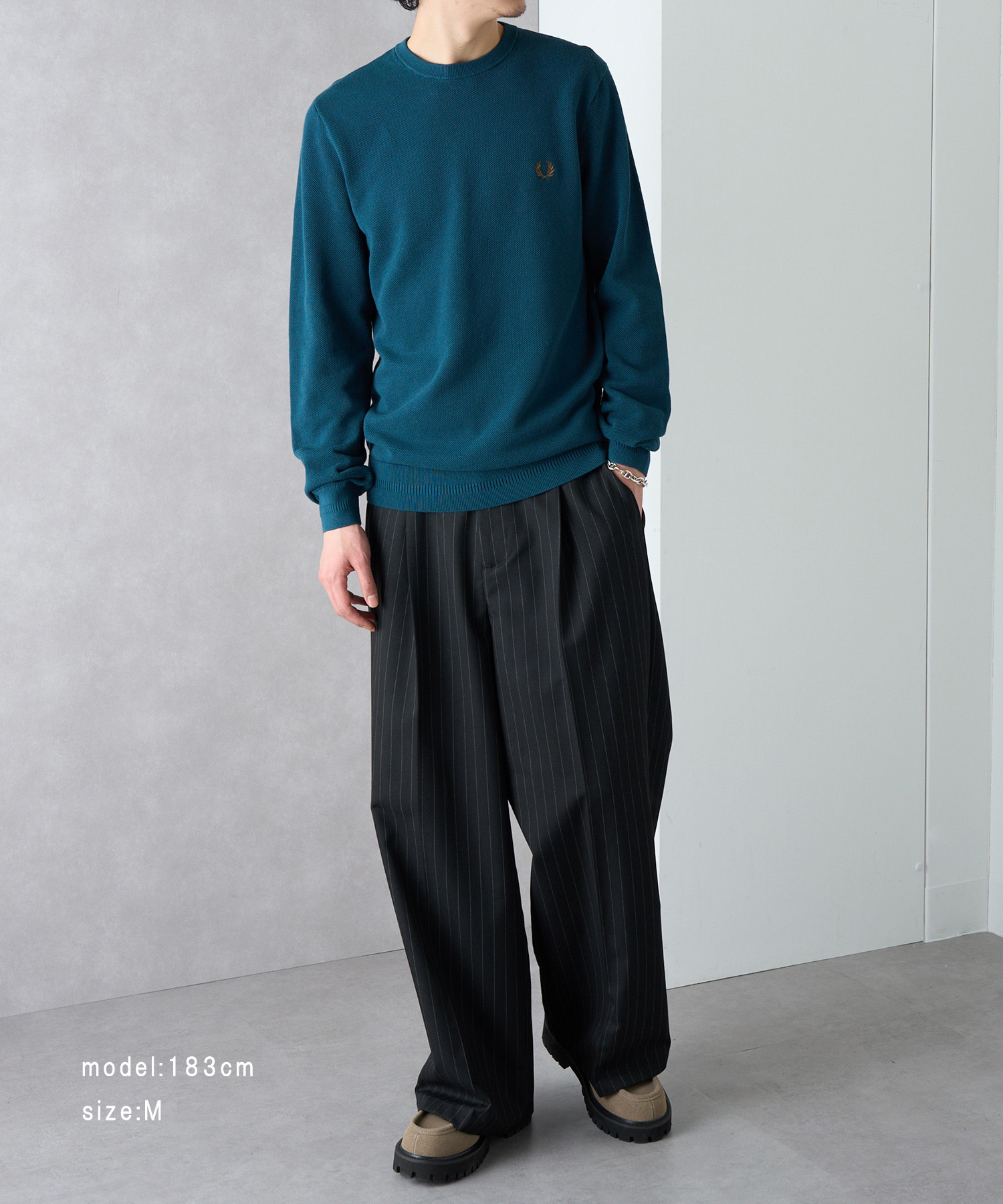トップス FRED PERRY フレッドペリー FRED PERRY PIQUE STITCH JUMPER K1309