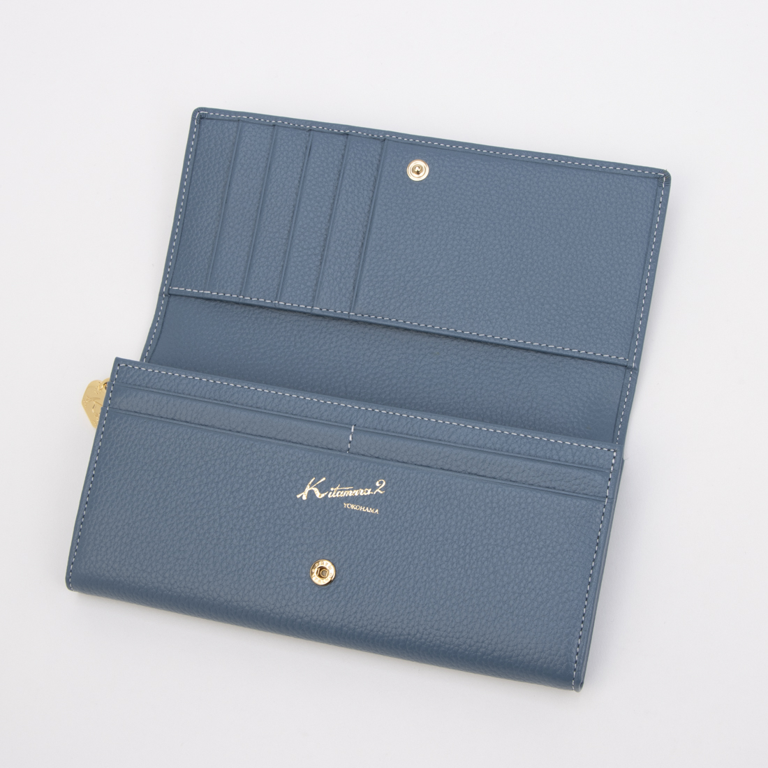 Kitamura - 美品 キタムラK2 長財布 ネイビー Kマーク Kロゴ
