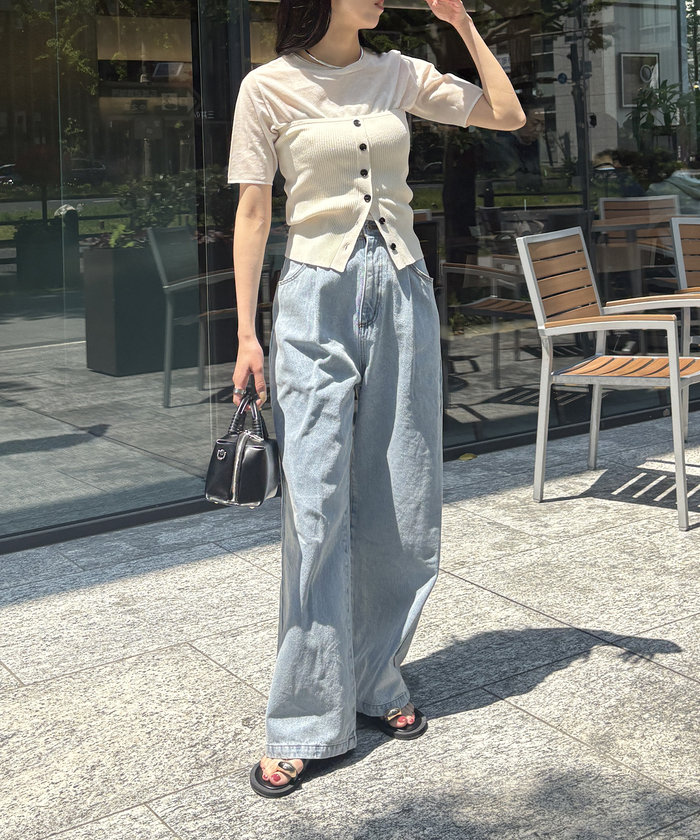 クーポン】【セール80%OFF】【CAPRICIEUX LE'MAGE】ビスチェSET