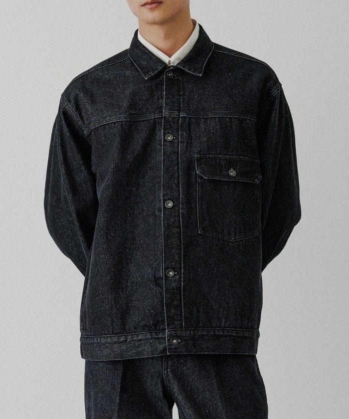 【美品】ADAM ET ROPE' 濃紺 デニムジャケット ADAM ET ROPE' ジャケット Gジャン 【コットンUSA】ビック