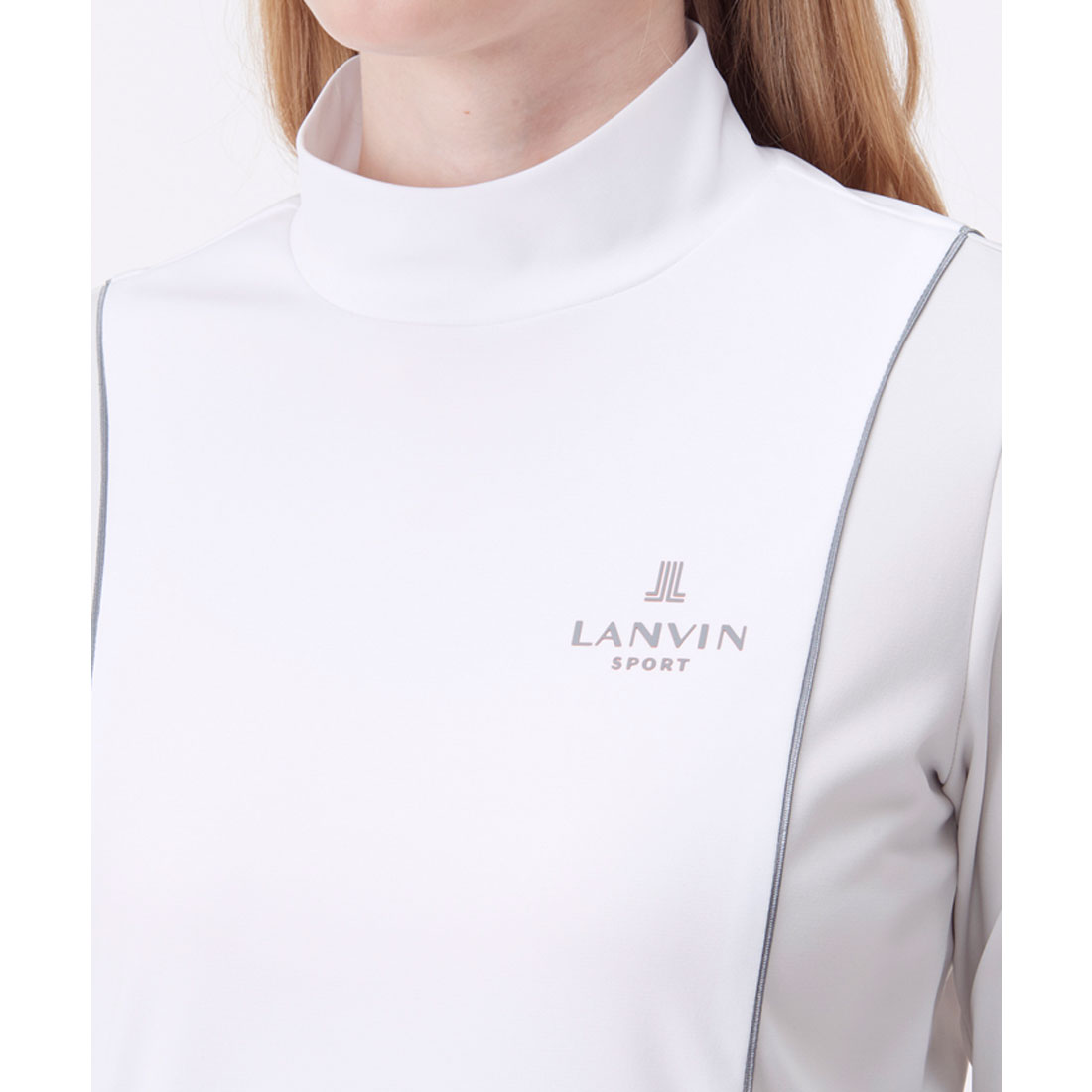 ランバン スポール LANVIN SPORT モックネックブロッキング長袖