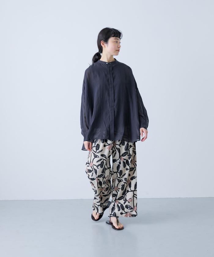 バックタックワイドシャツ(508343743) | かぐれ(KAGURE) - d fashion
