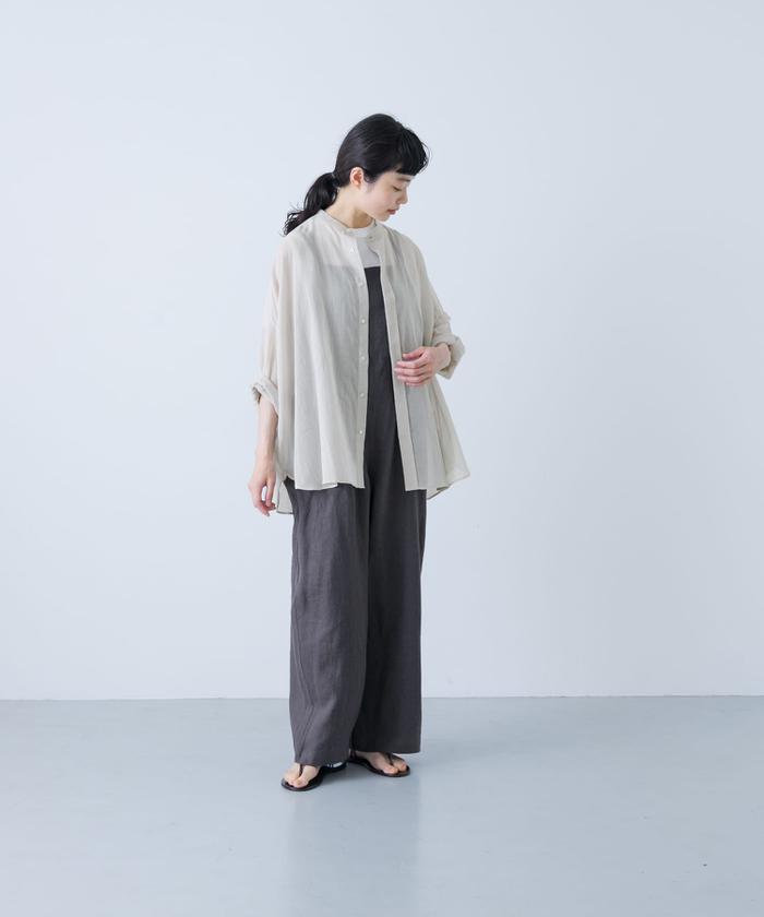 かぐれ　バックタックワイドシャツ かぐれ｜バックタックワイドシャツ | Rakuten Fashion(楽天