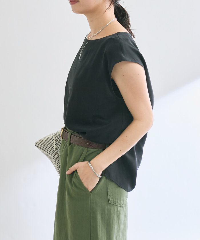 新品　RIVE DROITE silk Blouse リヴドロワ　シルクブラウス クーポン】【セール 65%OFF】【RIVE DROITE】silk Blouse