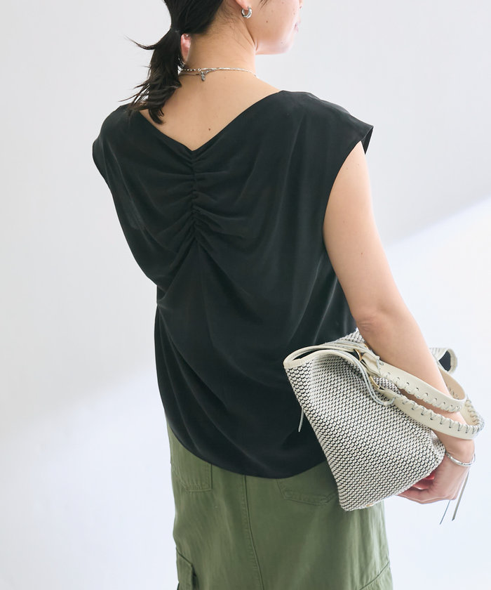 新品　RIVE DROITE silk Blouse リヴドロワ　シルクブラウス 新品 RIVE DROITE silk Blouse リヴドロワ シルクブラウス
