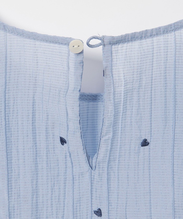 EMMEL REFINES エメルリファインズ　ハートシシュウ 5SL ブラウス UNITED ARROWS green label relaxing｜<EMMEL REFINES>EM ハート