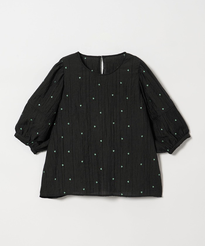 新品＜EMMEL REFINES＞EM ハートシシュウ 5SL ブラウス UNITED ARROWS green label relaxing｜<EMMEL REFINES>EM ハート