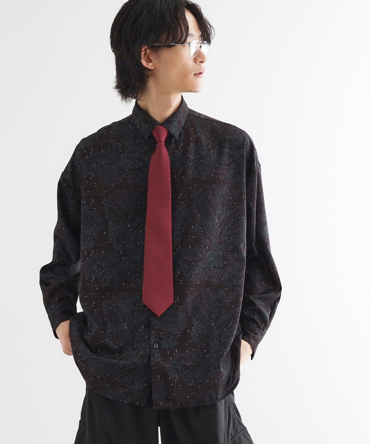 ⭐完売商品⭐ タケオキクチ ペイズリー ジャカード ネクタイ 青