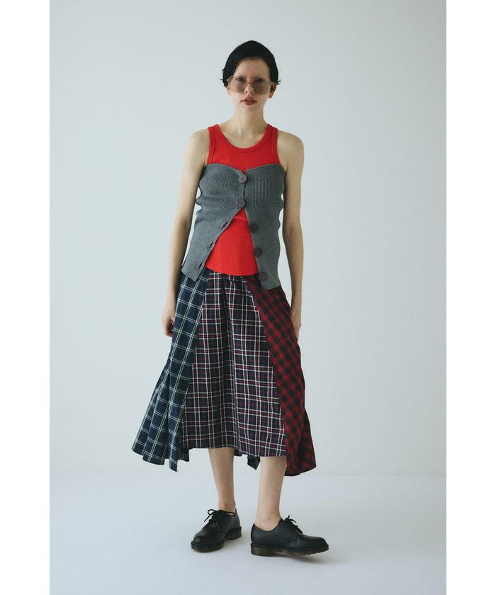 スカート HeRIN.CYE Asymmetry gather skirt HeRIN.CYE | Switching skirt (スカート(ロング) ) |SHEL'TTER