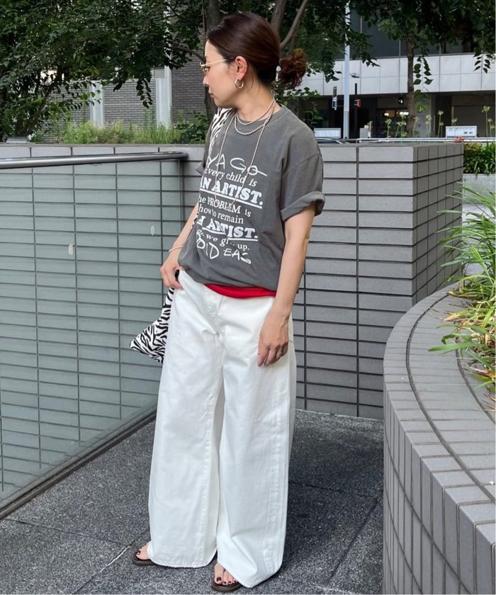 tシャツ YA GOOD IDEAS × KIBITZ HANDWKS MESSAGE TSHIRT レディース YA GOOD IDEAS × KIBITZ HANDWKS MESSAGE TSHIRT（Tシャツ