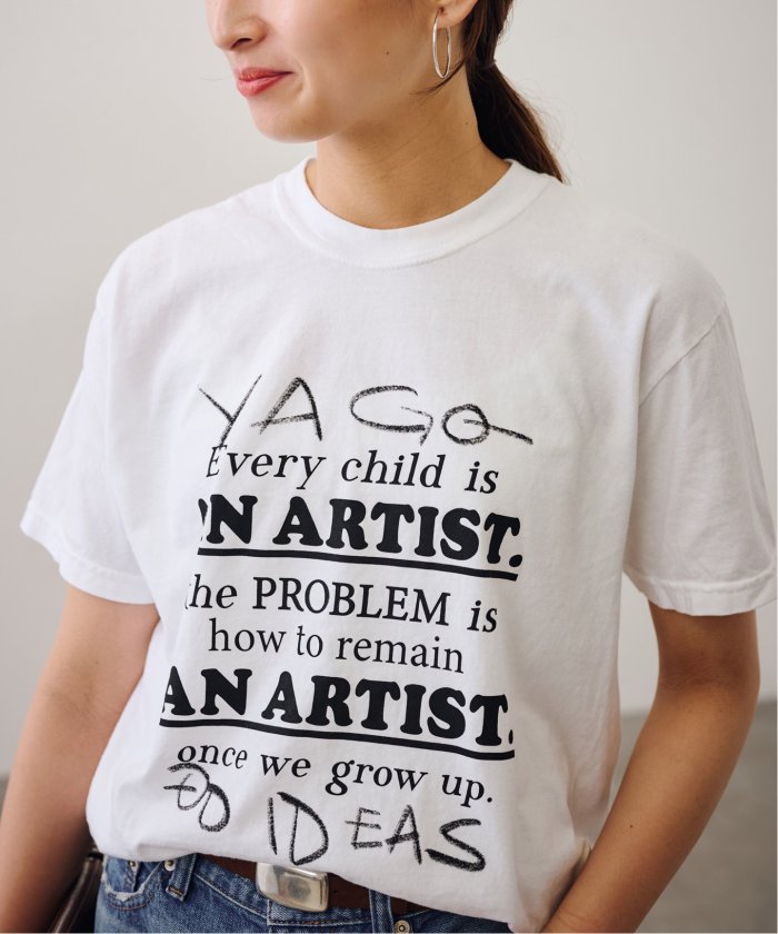 tシャツ YA GOOD IDEAS × KIBITZ HANDWKS MESSAGE TSHIRT レディース YA GOOD IDEAS × KIBITZ HANDWKS MESSAGE TSHIRT（Tシャツ