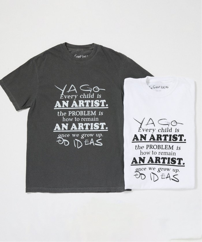 tシャツ YA GOOD IDEAS × KIBITZ HANDWKS MESSAGE TSHIRT レディース YA GOOD IDEAS × KIBITZ HANDWKS MESSAGE TSHIRT(508349706