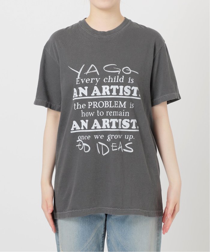 tシャツ YA GOOD IDEAS × KIBITZ HANDWKS MESSAGE TSHIRT レディース YA GOOD IDEAS × KIBITZ HANDWKS MESSAGE TSHIRT(508349706