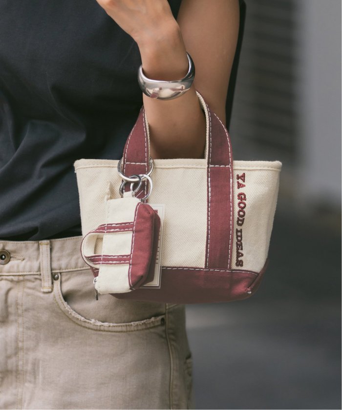 YA GOOD IDEAS BIG&MINI TOTE M トートバッグ YA GOOD IDEAS BIG＆MINI TOTE POACH XS（トートバッグ