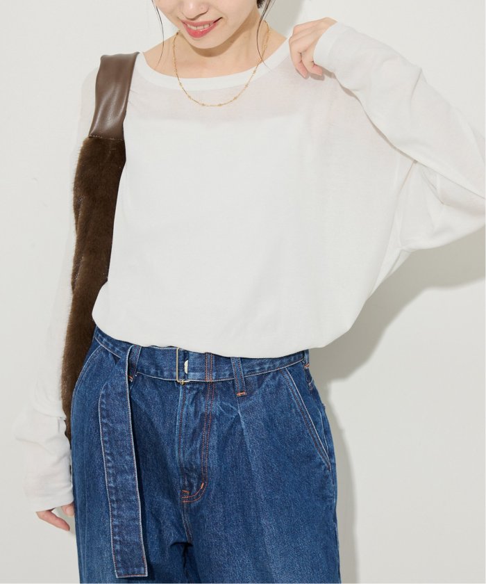 tシャツ miller/ミラー SLOBE別注 シアードルマンロンTEE レディース SLOBE IENA｜miller/ミラー SLOBE別注 シアードルマンロンTEE