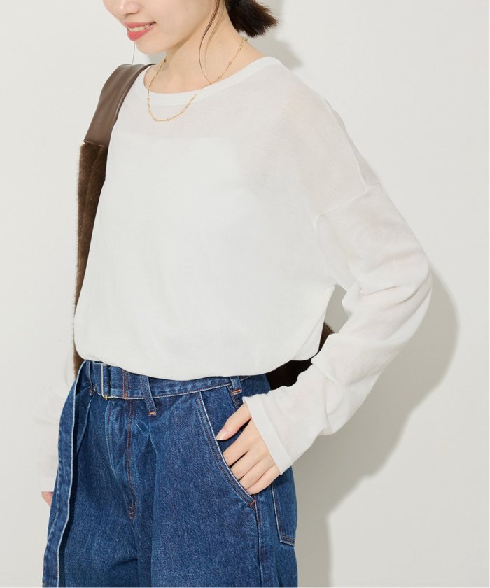 tシャツ miller/ミラー SLOBE別注 シアードルマンロンTEE レディース SLOBE IENA｜miller/ミラー SLOBE別注 シアードルマンロンTEE