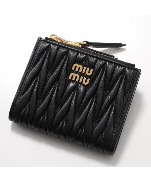 ミュウミュウ Miu Miu MIUMIU 二つ折り財布 MATELASSE 5ML024