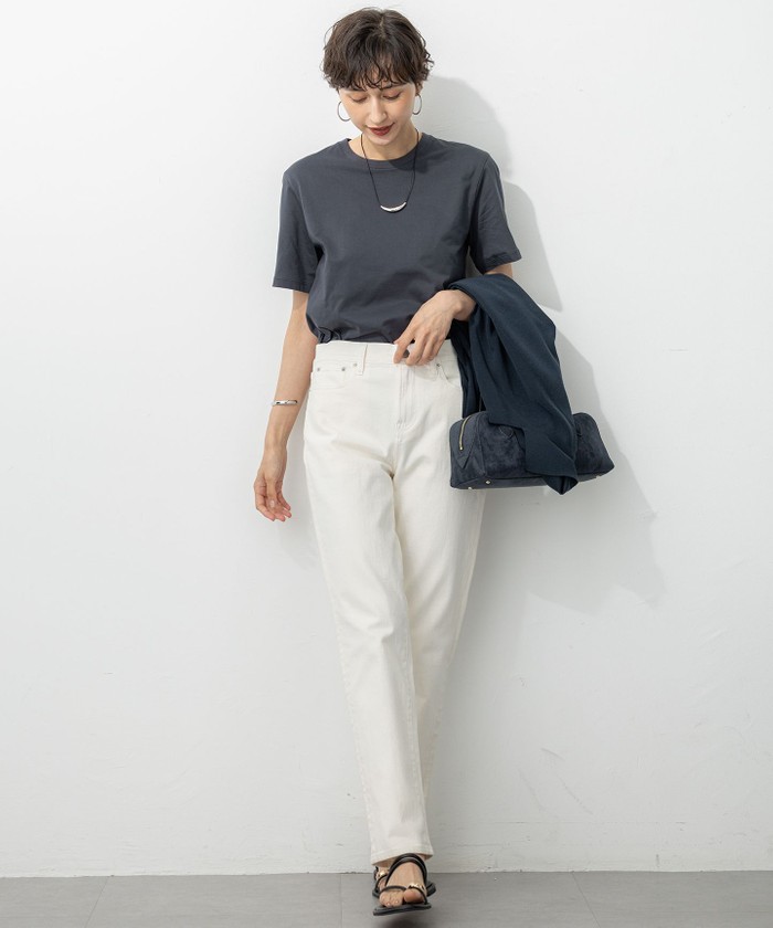 洗える】コンパクトヤーン スムース Tシャツ(508352933) | 23区