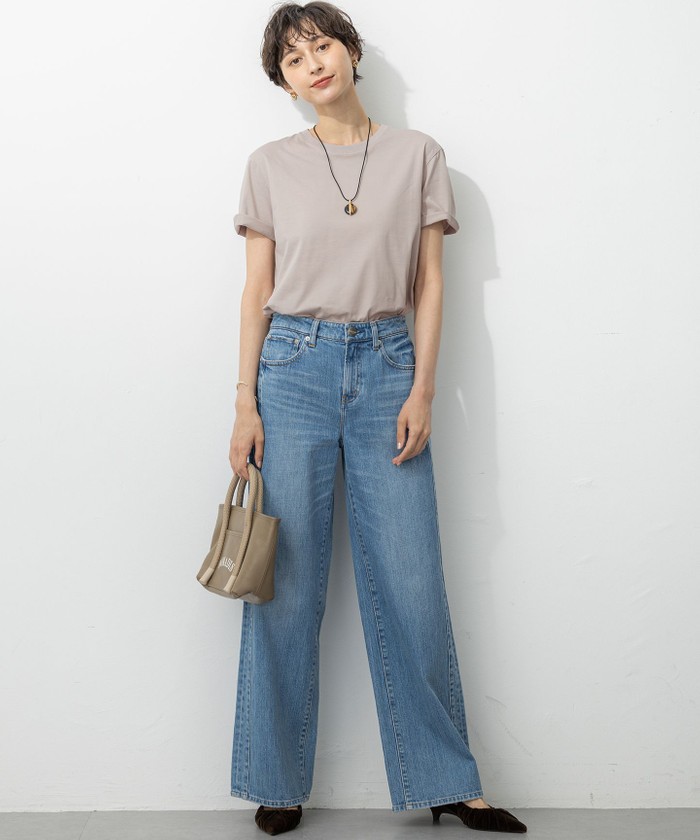 洗える】コンパクトヤーン スムース Tシャツ(508352933) | 23区