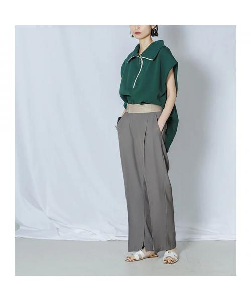 CHIGNON ラップパンツ 3553-469PT タックパンツ イージー シニヨン CHIGNON CHIGNON ラップパンツ 3553-469PT タック