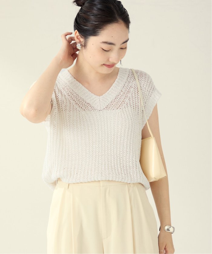 セール】SILK－LINEN LILY Vネック ニット(508353122