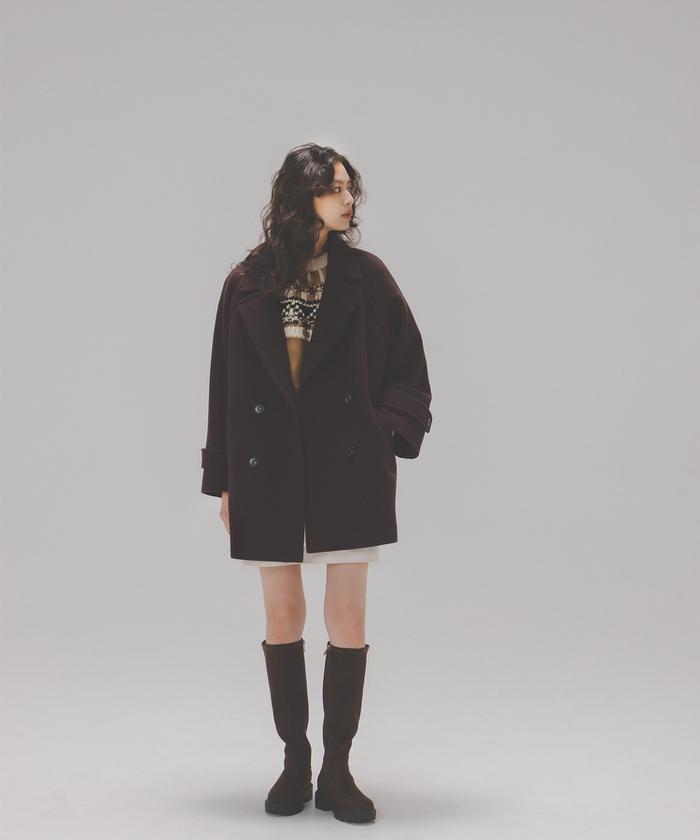 美品⭐︎JOURNAL STANDARD ブラウン ダブルブレストコート Day Coat Review 冬を新しくする選択を竹下玲奈さんと一緒に