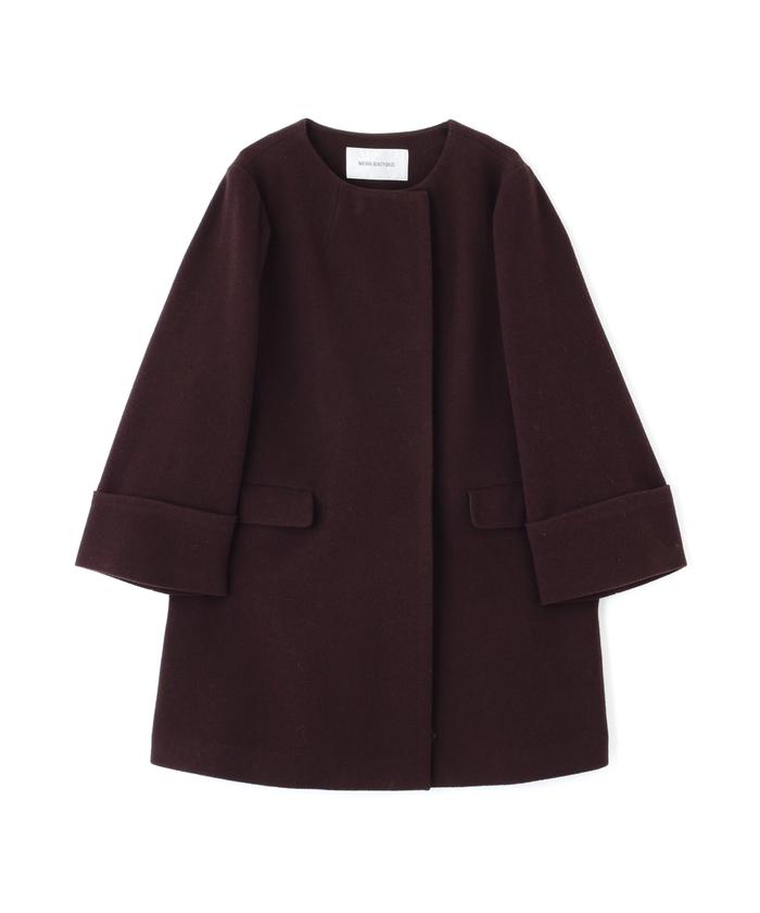 NATURALBEAUTYBASIC　ノーカラーミドルコート NATURAL BEAUTY BASIC｜ノーカラーミドルコート 24AW | Rakuten
