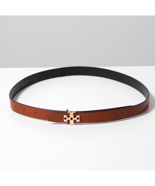 本日限定価格 トリーバーチ　TORY BURCH ベルト　ロゴバックル　ネイビー TORY BURCH BURCHトリーバーチ ナローベルト 1 MILLER 1インチ