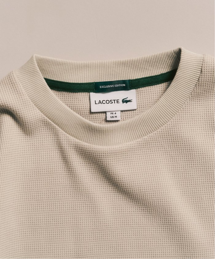 楽天 送料無料にならない クーポン】【LACOSTE カットソー ワッフルL/S 別注 ラコステ】 / トップス