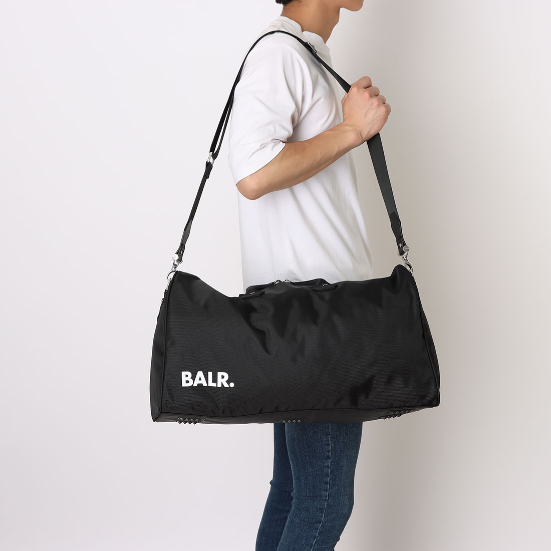 美品！BALR. ボーラーヘキサゴンエンボスボストンバッグ希少モデル！ BALR. ヘキサゴンエンボスボストンバッグ balr 新品正規品（BALR