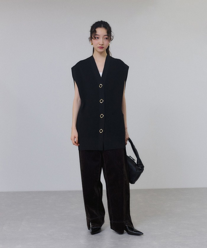 【サステナブル】ミドルニットジレ　アダムエロペ ADAM ET ROPE'｜【サステナブル】ミドルニットジレ | Rakuten