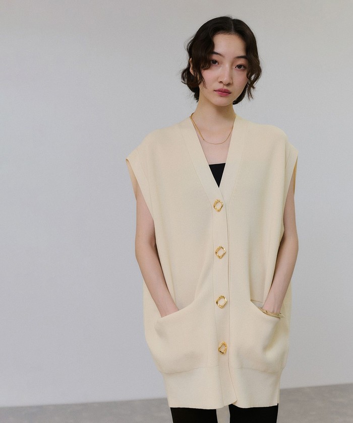 サステナブル】ミドルニットジレ(508357117) | アダム エ ロペ