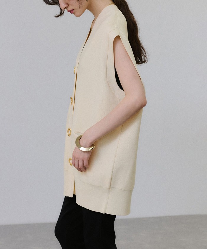 サステナブル】ミドルニットジレ(508357117) | アダム エ ロペ