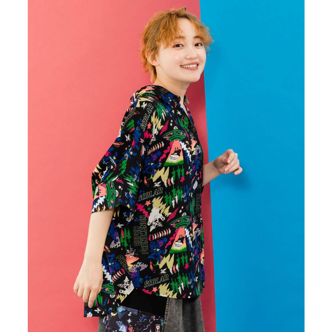 スカラー / キノコ・POP・イチゴ柄 3柄展開シャツ スカラー / キノコ・POP・イチゴ柄 3柄展開シャツ | BRAND