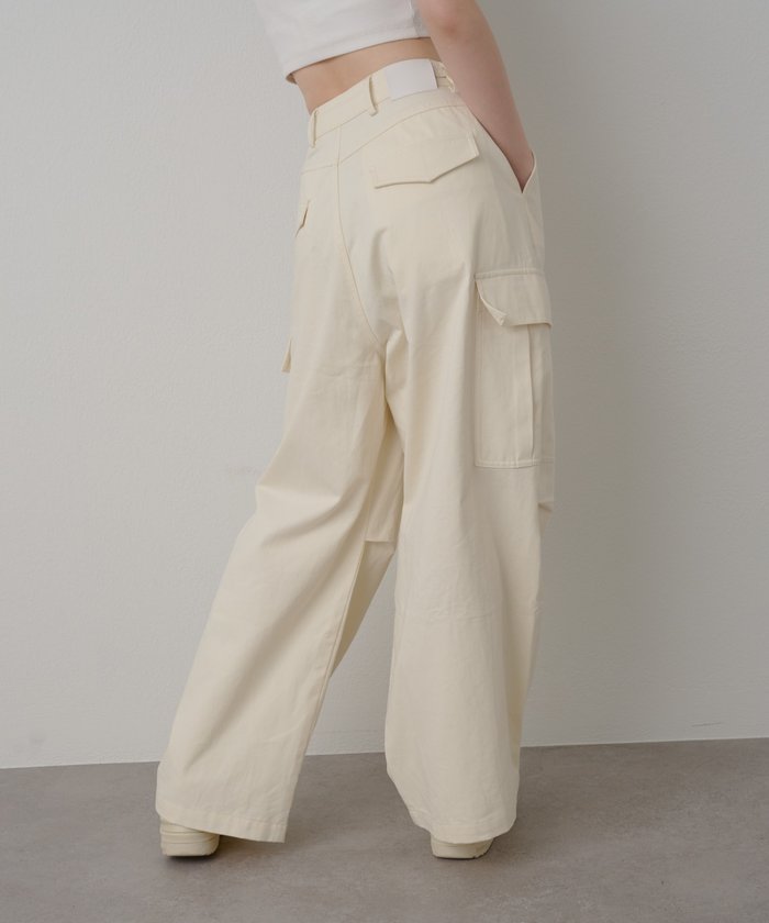 RAY CASSIN ブラック シアーカーゴパンツ PAL GROUP OUTLET｜【RAY CASSIN】タックカーゴパンツ | Rakuten