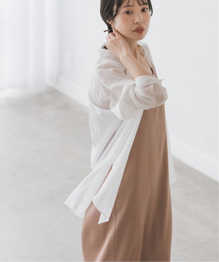 Noble【洗える】シルキーコットンプレーンシャツ セール 30%OFF】【洗える】シルキーコットンプレーンシャツ