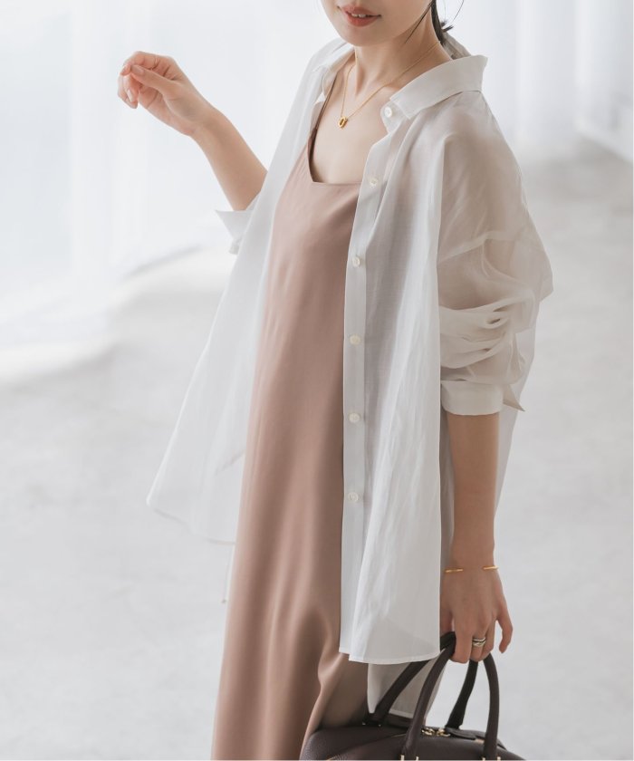 セール 30%OFF】【洗える】シルキーコットンプレーンシャツ