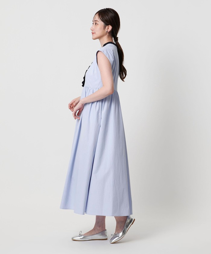 ユナイテッドアローズ　タックノースリーブワンピース　完売アイテム タック ノースリーブ ワンピース