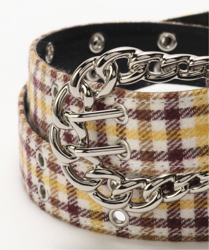 AFBベルト完売品 AFB / エーエフビー FLANNEL CHECK BELT(508359923) | パルプ
