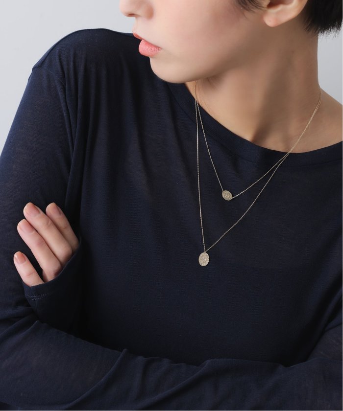 オーバルパーツラリエットLilas K10 ロングネックレス Lilas オーバルパーツラリエット K10 ネックレス（Lilas（リラ